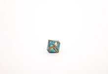 LPG Dice RPG Set Draco Bright Blue/Brass