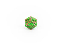 LPG Dice RPG Set Draco Bright Green/Brass