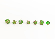 LPG Dice RPG Set Draco Bright Green/Brass