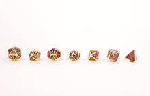 LPG Dice RPG Set Draco Dark Red/Gold