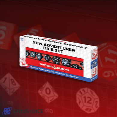 D&D New Adventurer Dice Set - Black Dice