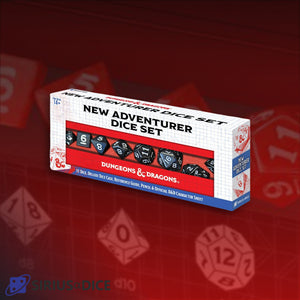 D&D New Adventurer Dice Set - Black Dice