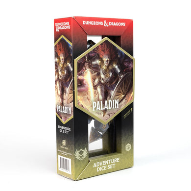 D&D Adventure Dice - Paladin White Grey