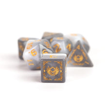 D&D Adventure Dice - Paladin White Grey