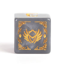 D&D Adventure Dice - Paladin White Grey