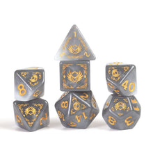 D&D Adventure Dice - Paladin White Grey