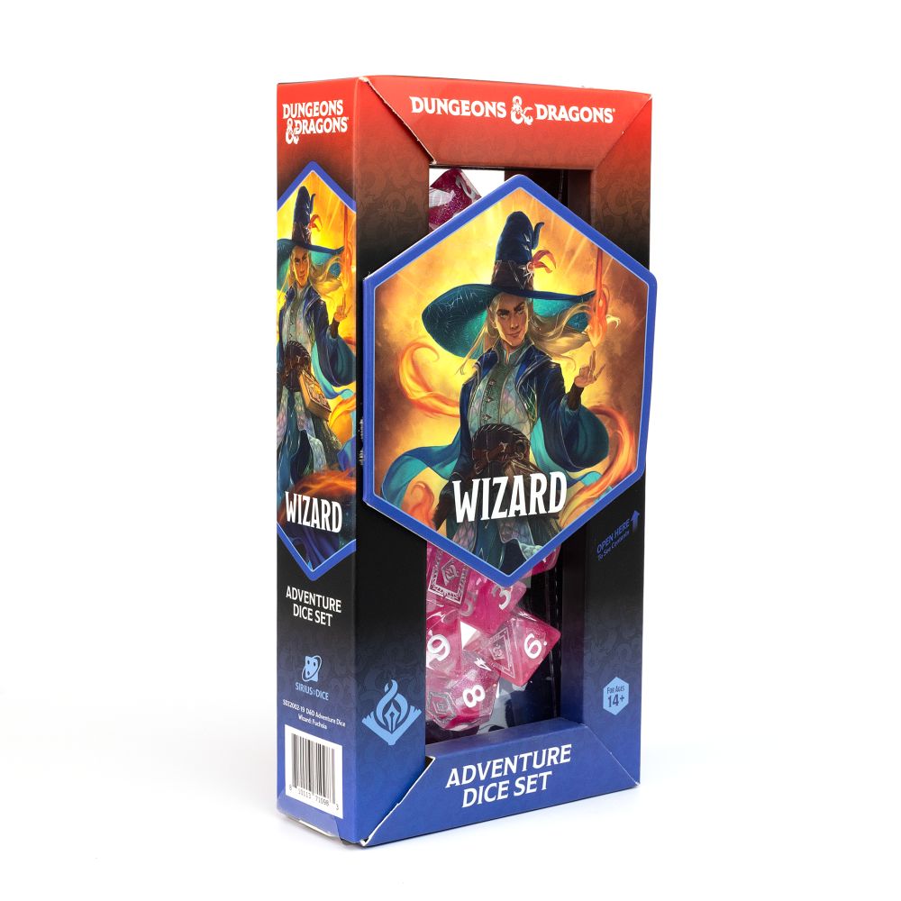 D&D Adventure Dice - Wizard Fuchsia