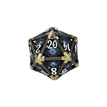 LPG Dice Scaled Eye Dice Set Tarnished Gold/Blue