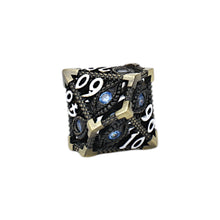 LPG Dice Scaled Eye Dice Set Tarnished Gold/Blue