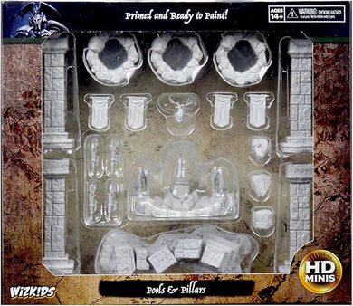 WizKids Deep Cuts Unpainted Miniatures Pools and Pillars