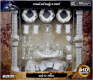 WizKids Deep Cuts Unpainted Miniatures Pools and Pillars