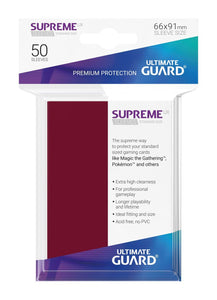 Ultimate Guard Supreme Sleeves Burgundy - 50 Count