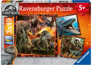 Jurassic World: Instinct to Hunt Puzzles 3x49pc