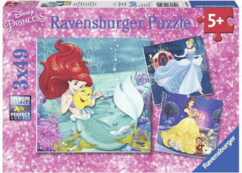 Disney Princesses Adventure Puzzle 3x49pc