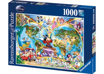 Disney World Map Puzzle 1000pc